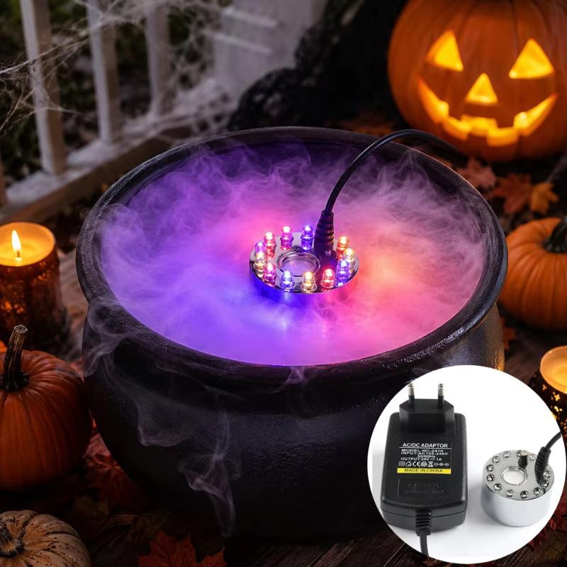 Halloween Pumpkin Decor Led - 할로윈 연기 분사기, 미니 LED 호박