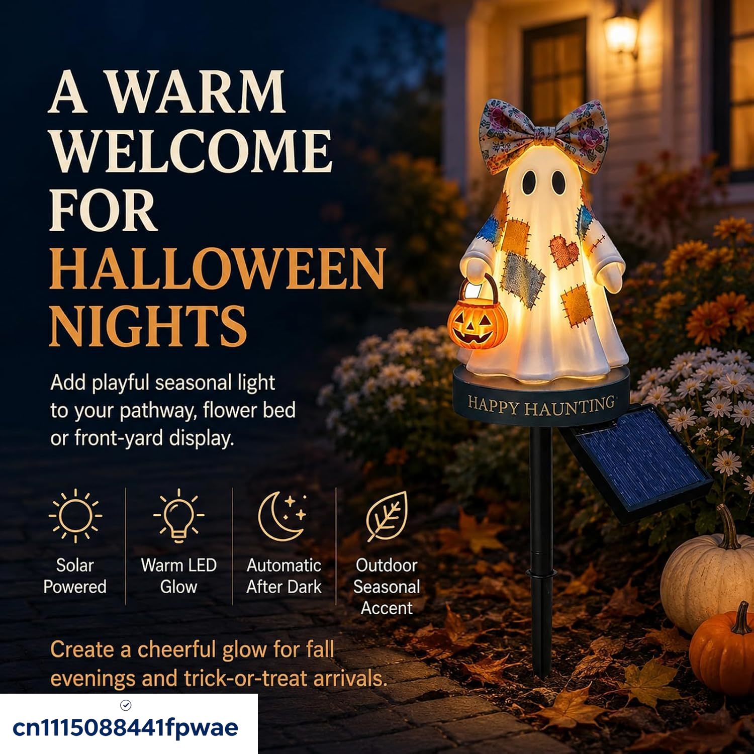 햇빛으로 작동하는 할로윈 장식, 따뜻한 LED 조명이  - Pumpkin Lantern Halloween 리뷰 및 가격