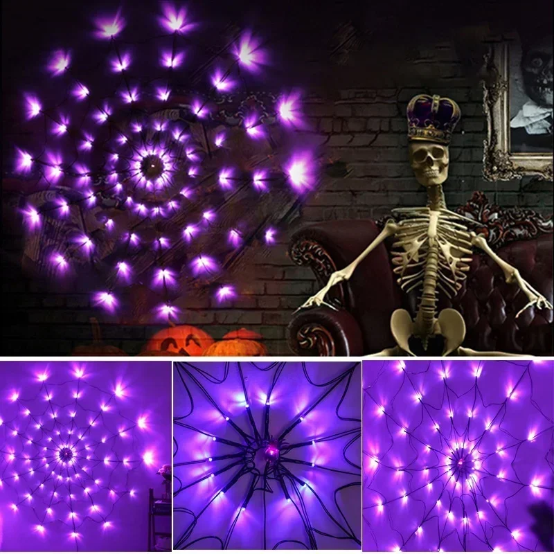 1~4개 세트 할로윈 거미줄 모양 LED 스트링 조명, - Halloween Led String Lights Orange 리뷰 및 가격