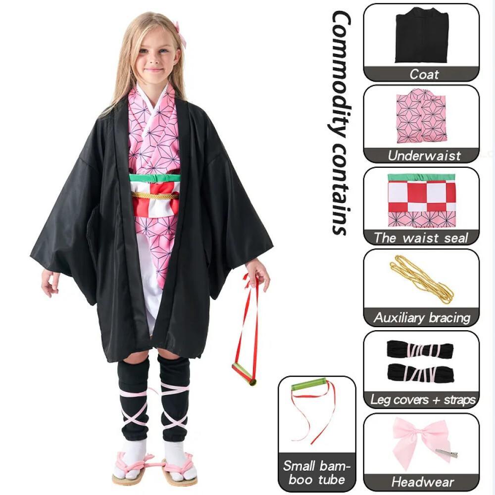 애니메이션 악마 슬레이어 Kimetsu No Yaiba - Halloween Costume Kids 리뷰 및 가격