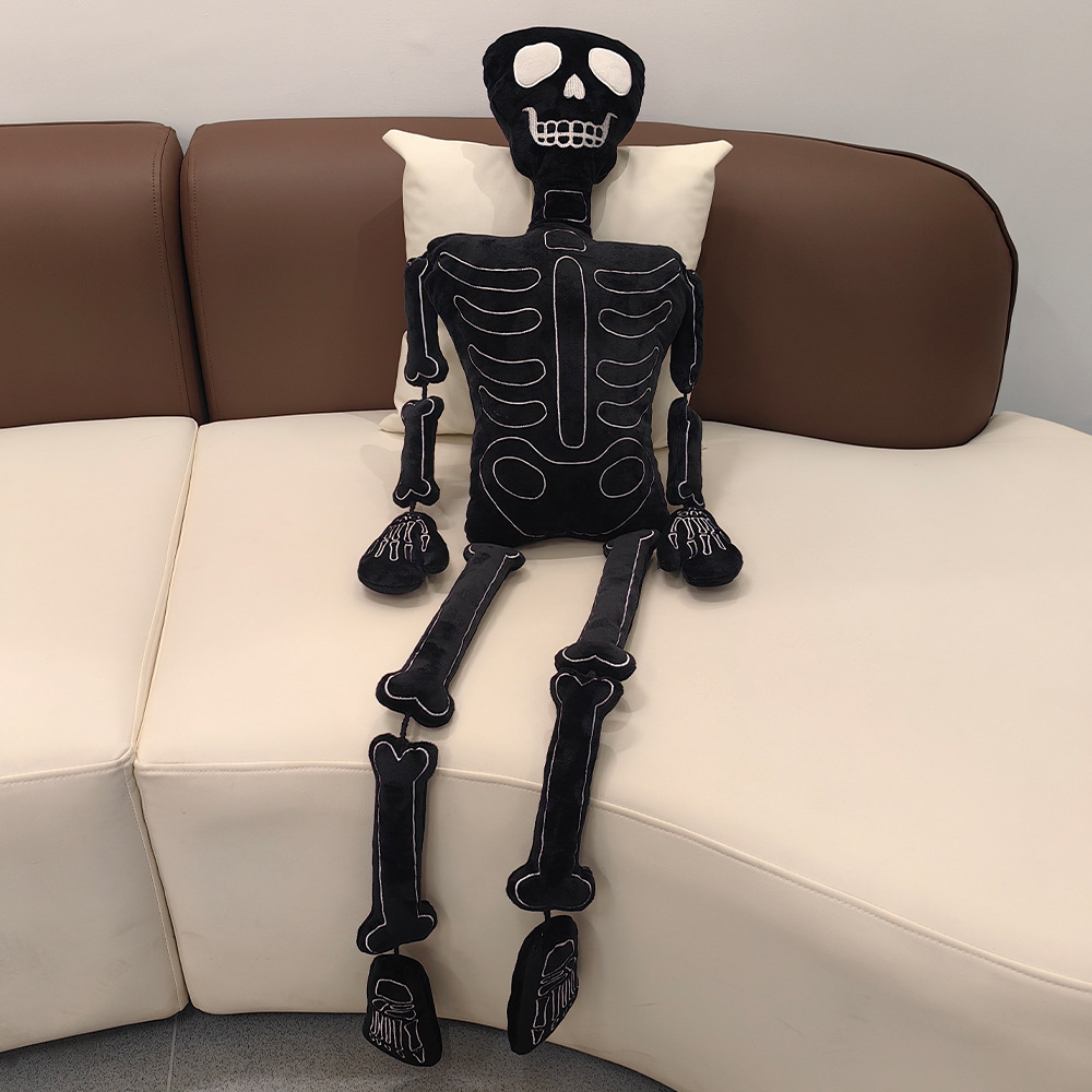 할로윈 해골 봉제 인형, 흰색 뼈가 있는 해골 인형,  - Halloween Skeleton Decoration 리뷰 및 가격