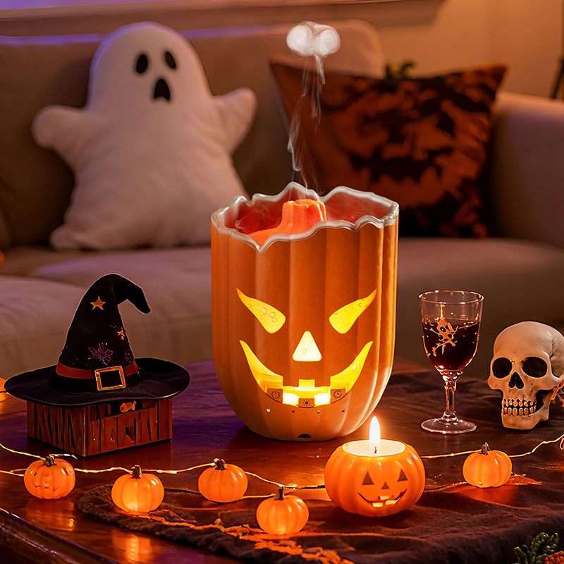 호박 모양 가습기, 7색 LED, 2-8시간 타이머,  - Halloween Pumpkin Decor Led 리뷰 및 가격