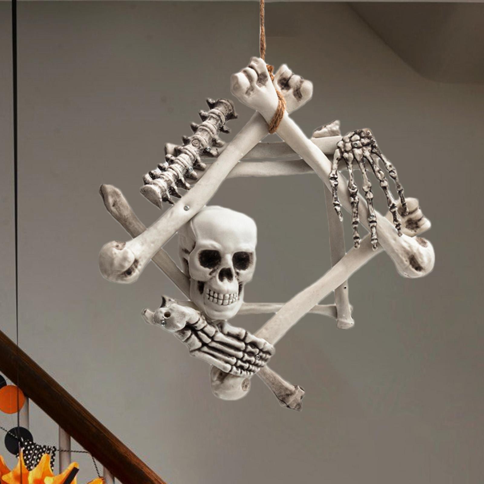 할로윈 해골 화환 고딕 할로윈 해골 현관 장식 고딕 해 - Halloween Skeleton Decoration 리뷰 및 가격